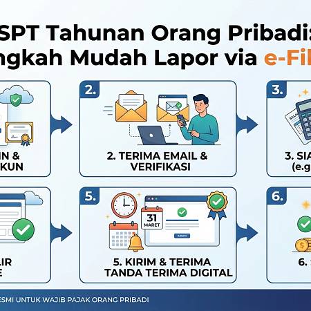 SPT Tahunan Orang Pribadi: Langkah Mudah Lapor via e-Filing