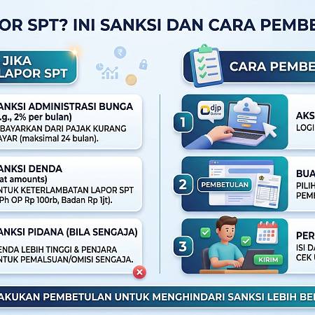 Salah Lapor SPT? Ini Sanksi dan Cara Pembetulannya