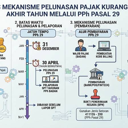 Analisis Mekanisme Pelunasan Pajak Kurang Bayar Akhir Tahun Melalui PPh Pasal 29