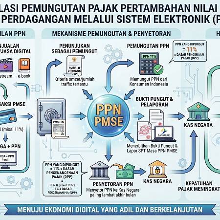 Regulasi Pemungutan Pajak Pertambahan Nilai atas Perdagangan Melalui Sistem Elektronik (PMSE)
