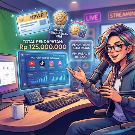 Pajak dari Layar Kaca Digital: Menakar Kepatuhan dan Tantangan Pemajakan Penghasilan Content Creator di Era Ekonomi Kreatif