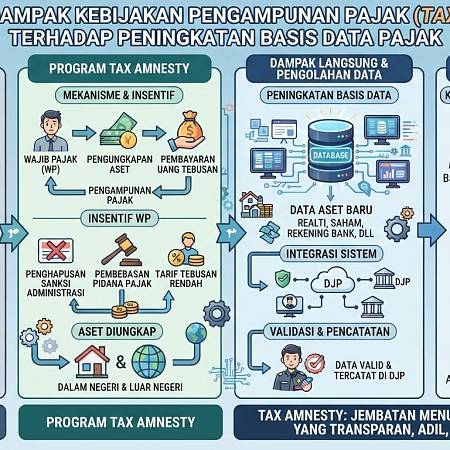 Evaluasi Dampak Kebijakan Pengampunan Pajak (Tax Amnesty) terhadap Peningkatan Basis Data Pajak