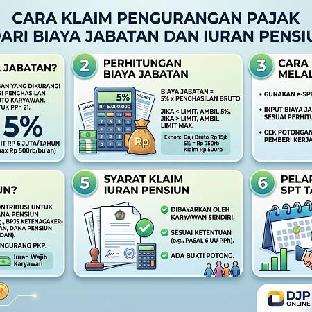 Cara Klaim Pengurangan Pajak dari Biaya Jabatan dan Iuran Pensiun