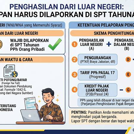 Penghasilan dari Luar Negeri: Kapan Harus Dilaporkan di SPT Tahunan?