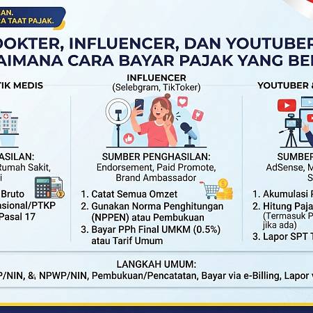 Dokter, Influencer, dan YouTuber: Bagaimana Cara Bayar Pajak yang Benar?